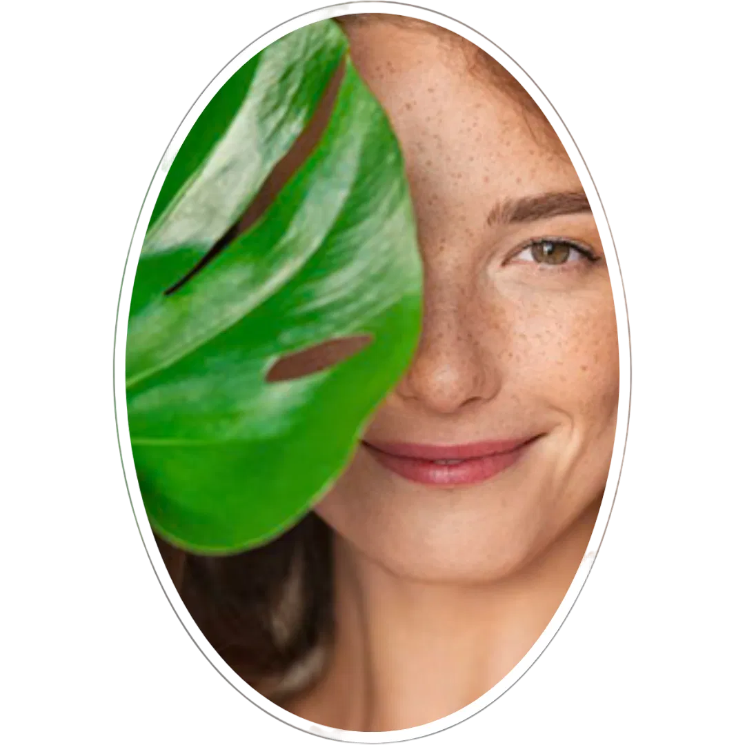 Mulher com pele radiante e saudável